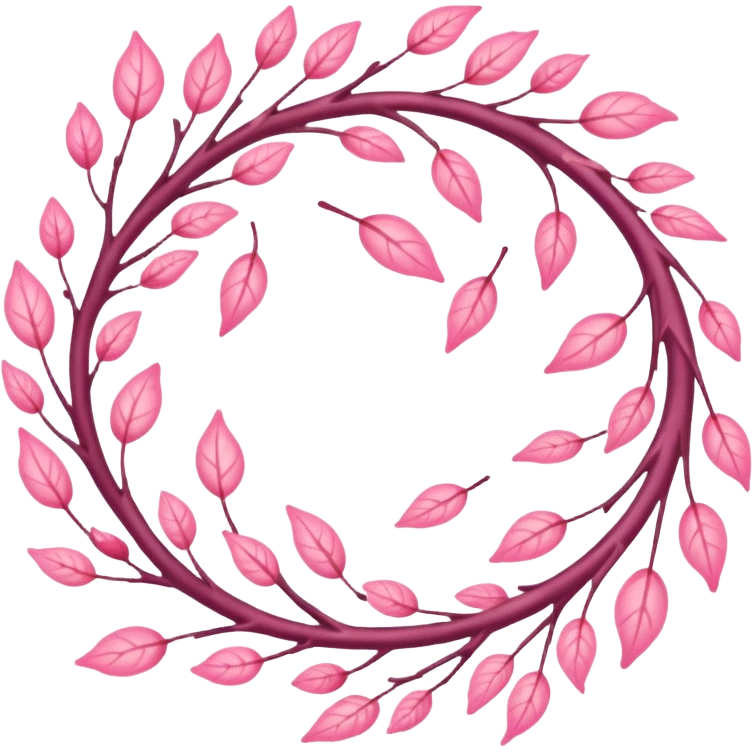 make sakura pink leaves falling emoji