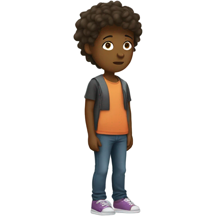 Teenager sleeping while standing emoji