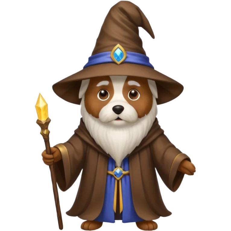 Dog wizard emoji
