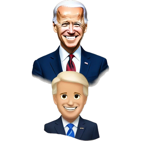 President Biden playing in a sandbox with two 3 year old children emoji
