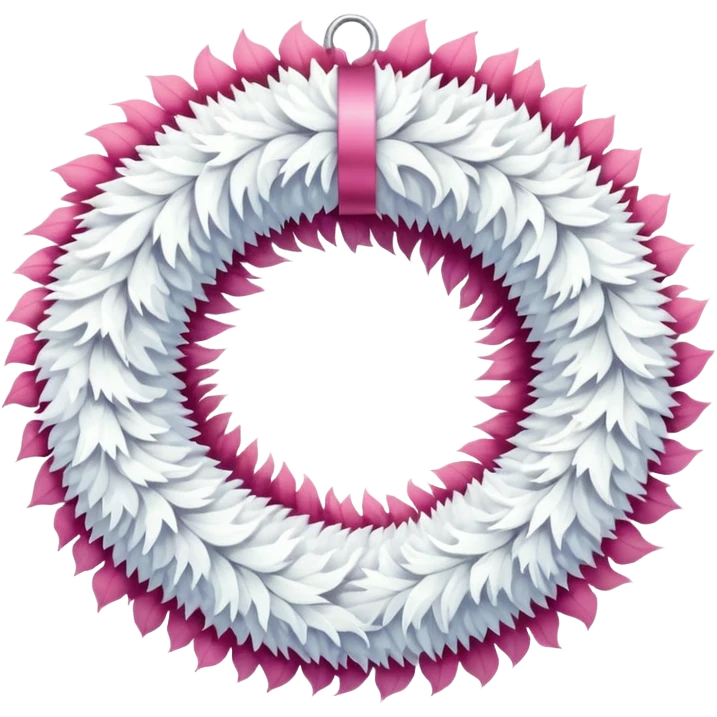 white and pink christmas reef with no green emoji