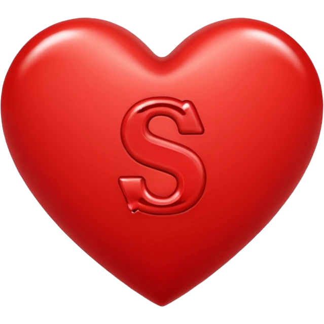 The Letter S in a Heart emoji