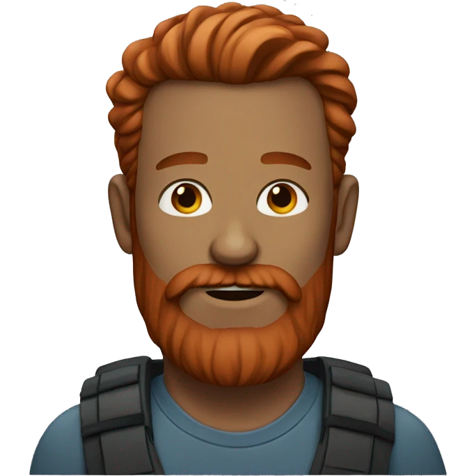 Man with long red beard emoji