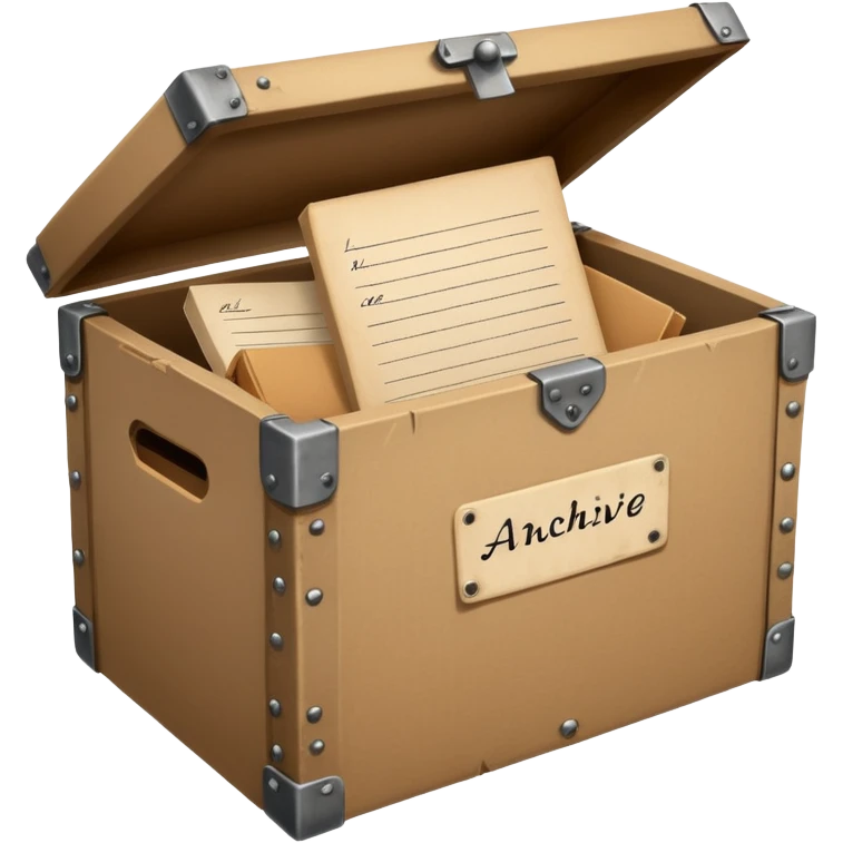 archive box with a label emoji