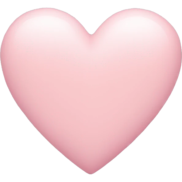 Pastel pink heart  emoji