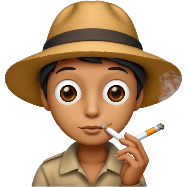 Bug smoking cigarette emoji
