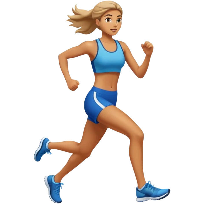 woman running emoji