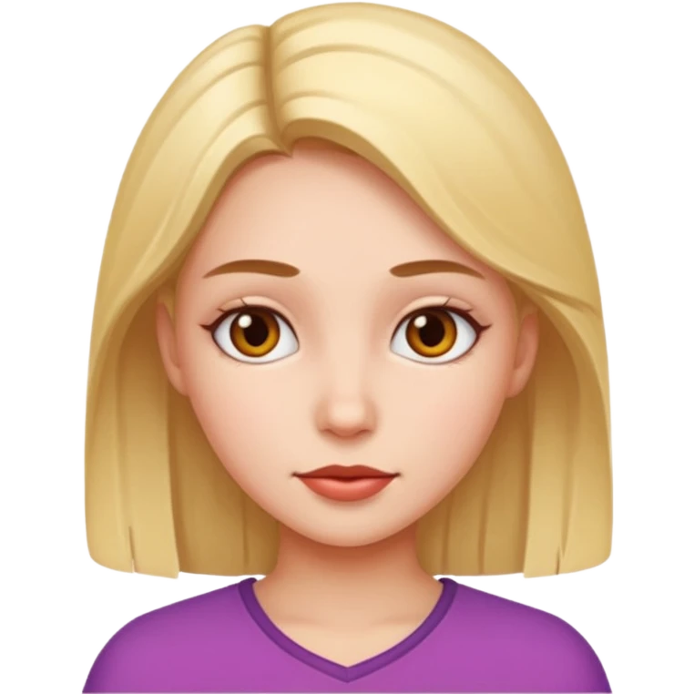 realistic portrait of girl emoji