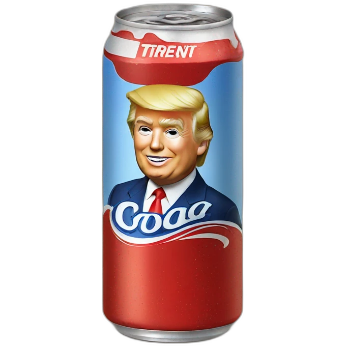 Donald trump drink coca emoji