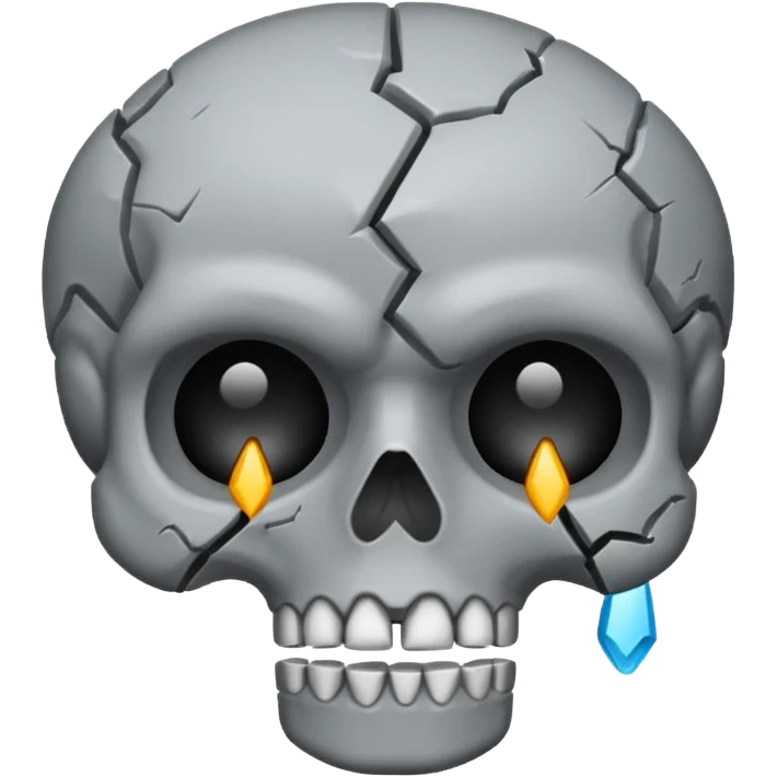Cracked cranium emoji
