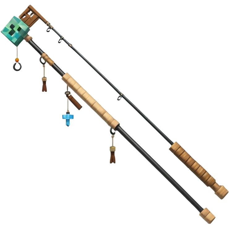 Minecraft fishing rod emoji