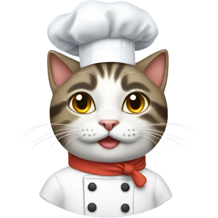 Cat with a chef hat emoji