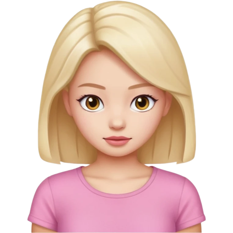 jennie with pink top emoji