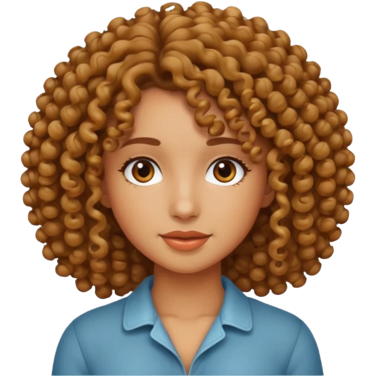 دختر موفرفری emoji