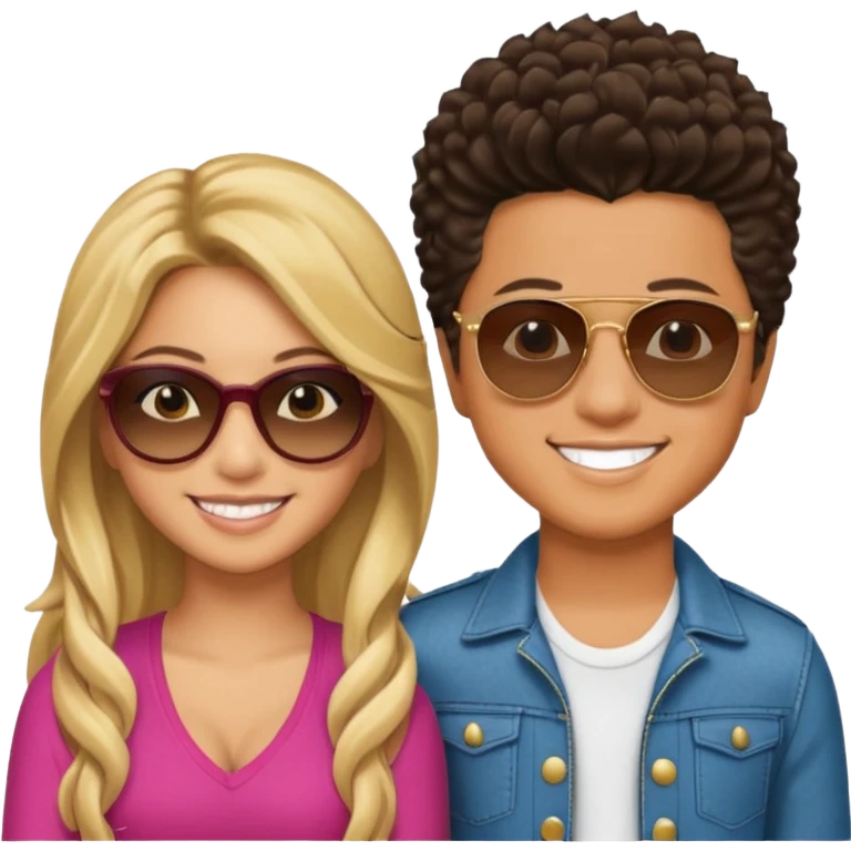 Shakira And Bruno Mars emoji