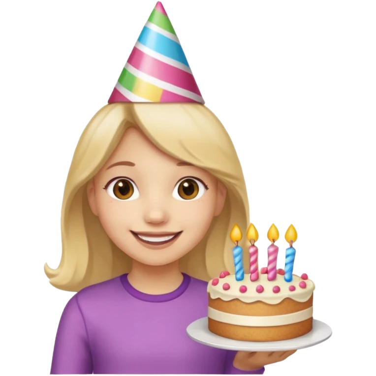 Birthday girl wish emoji