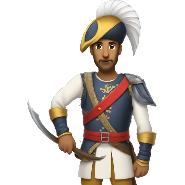 A full-length janissary emoji