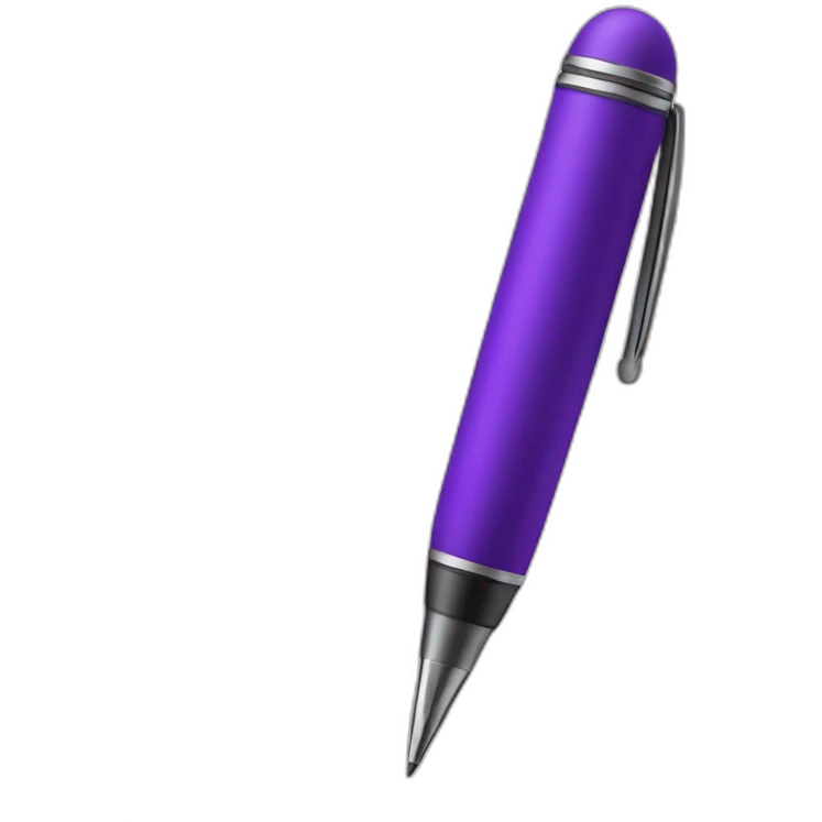 purple pen emoji