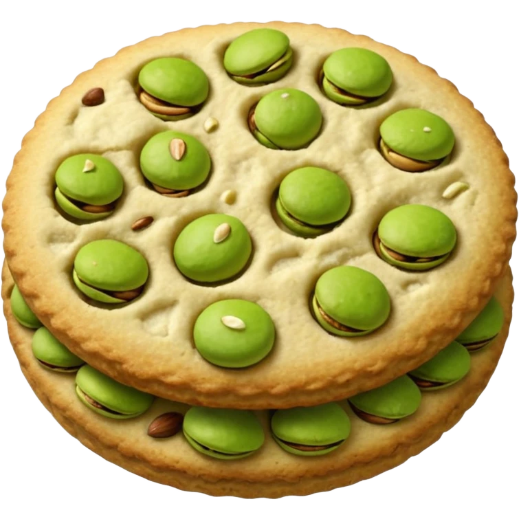 Pistachio biscuit emoji