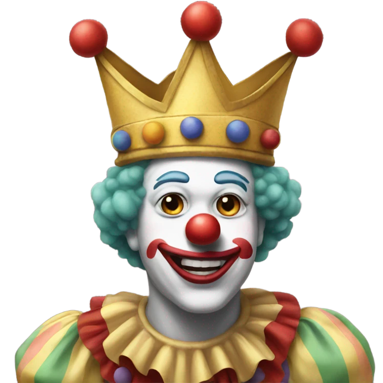 clown with a crown emoji