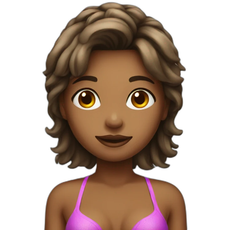 Health girl in bikini emoji