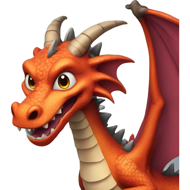 Funny dragon emoji