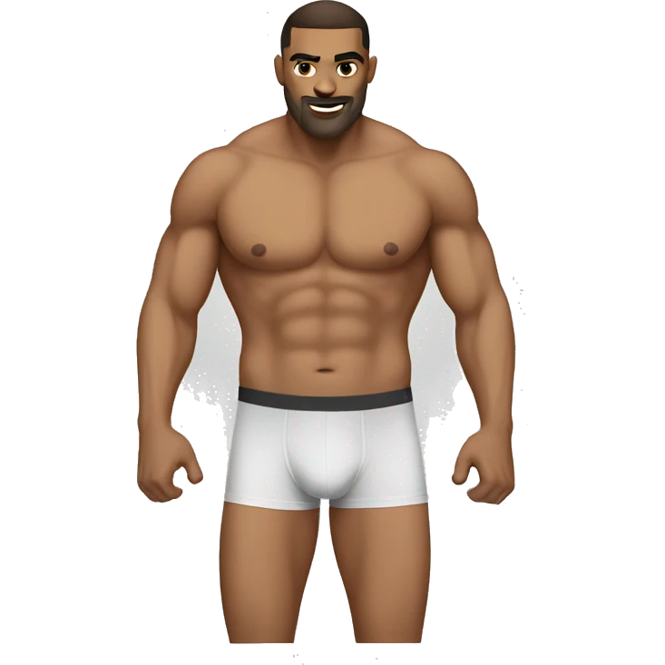 Boxer briefs with large front emoji