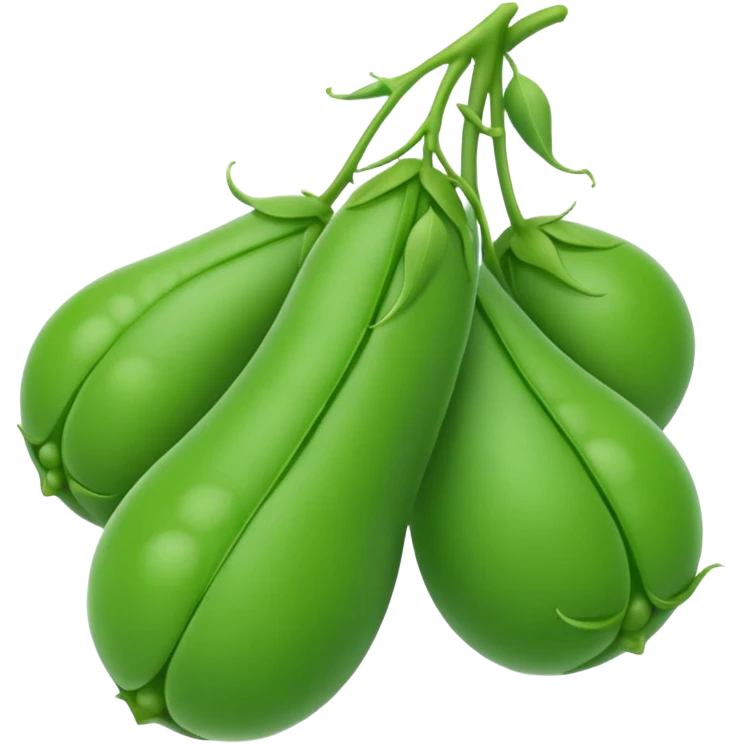 three peas emoji