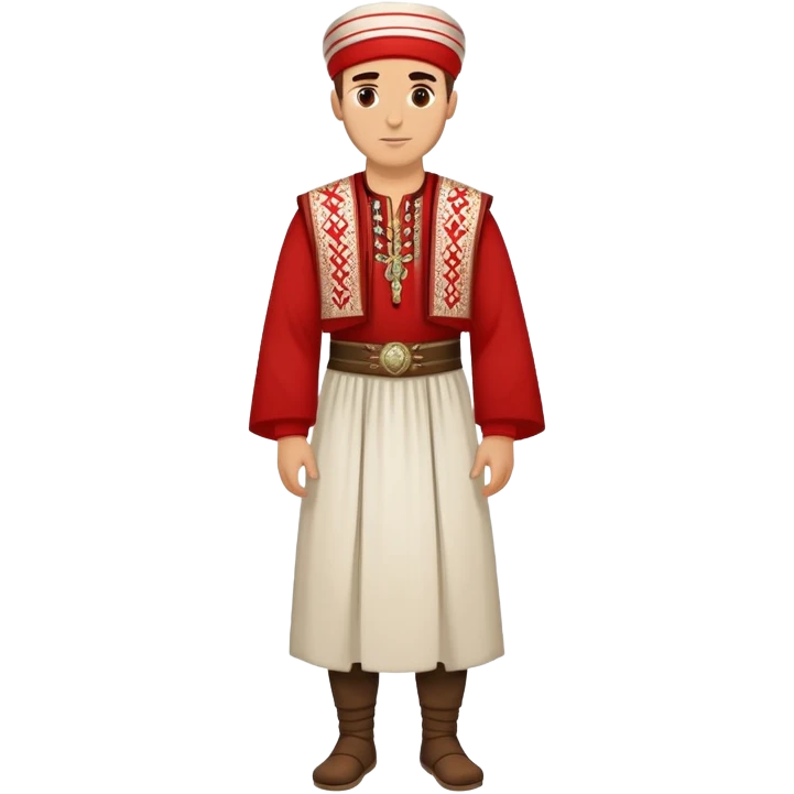 albanian man full-leght with clothes emoji