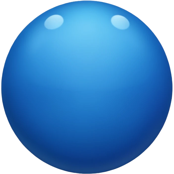 7th blue. Ball  emoji