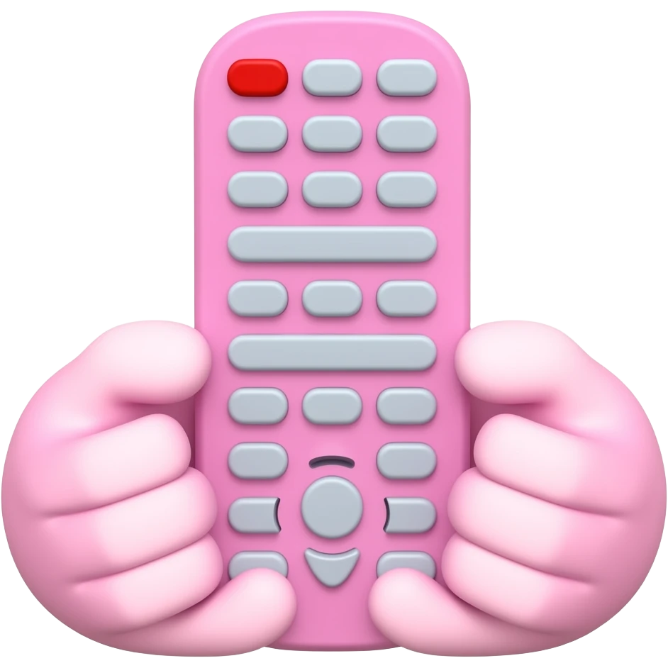 Pink Remote emoji