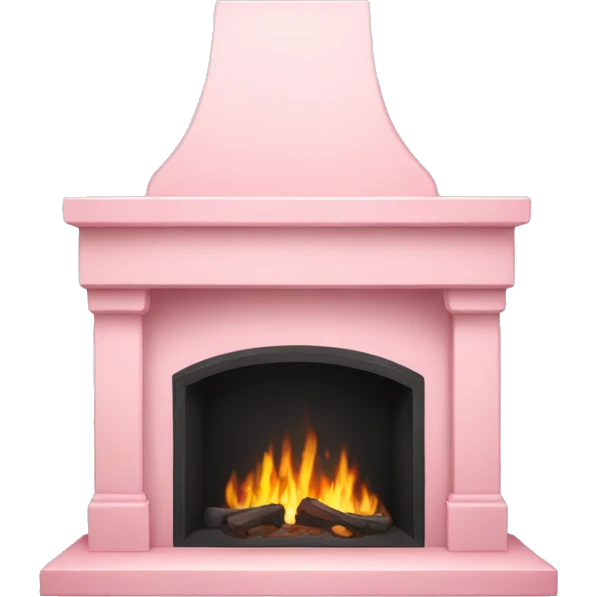 light pink fireplace  emoji