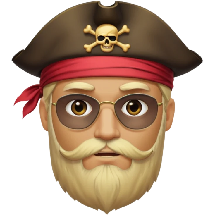 pirate blonde bearded man emoji