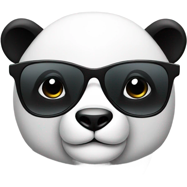 Panda with glasses  emoji