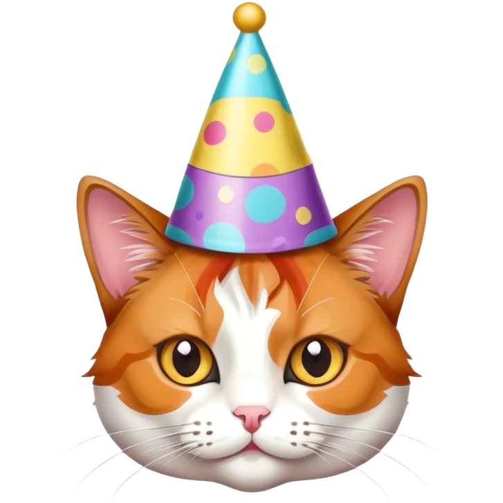 Happy birthday cat emoji