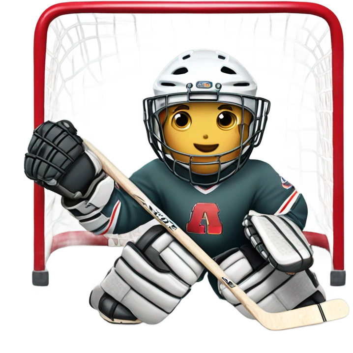 Hockey goalie emoji
