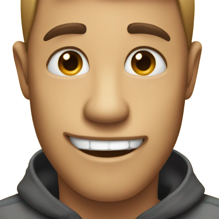 Awkward smile emoji