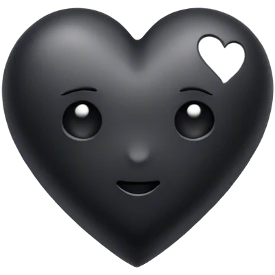Black heart  emoji