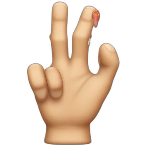 rotten finger emoji