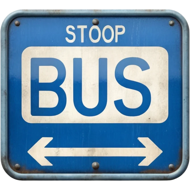 Bus Stop Signboard emoji