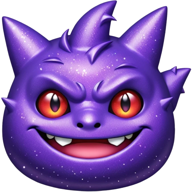 glitter roxo gengar emoji