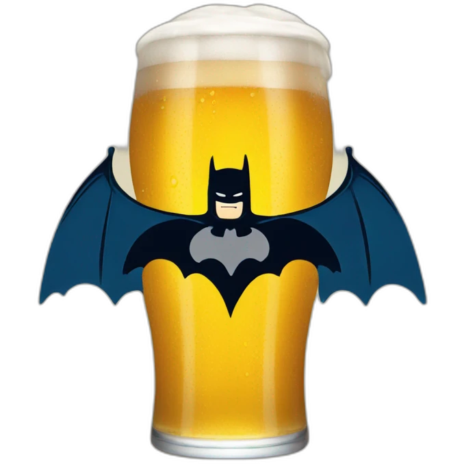 Batman beer emoji