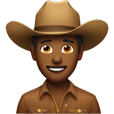 anything with a cowboy hat emoji
