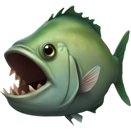 Ugly man fish head emoji
