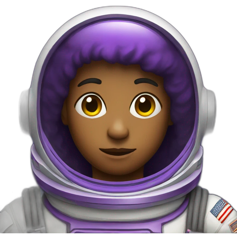 Purple astronaut emoji