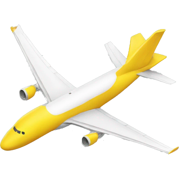 Real airplane yellow emoji