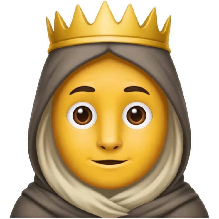 een dwerg met een groot hoofd emoji