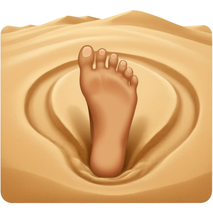 two feet on sand emoji