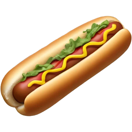 Hot dog in a hallway emoji