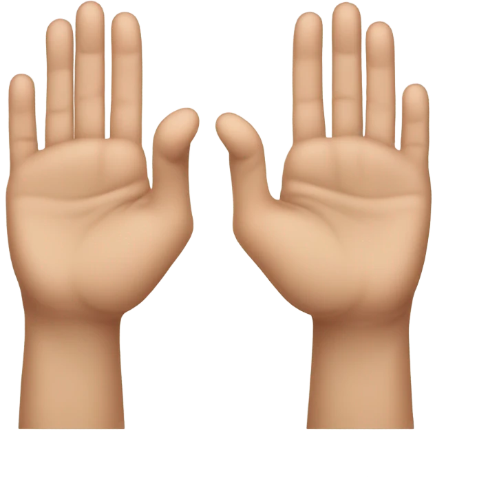 middle and ring fingers folded down emoji